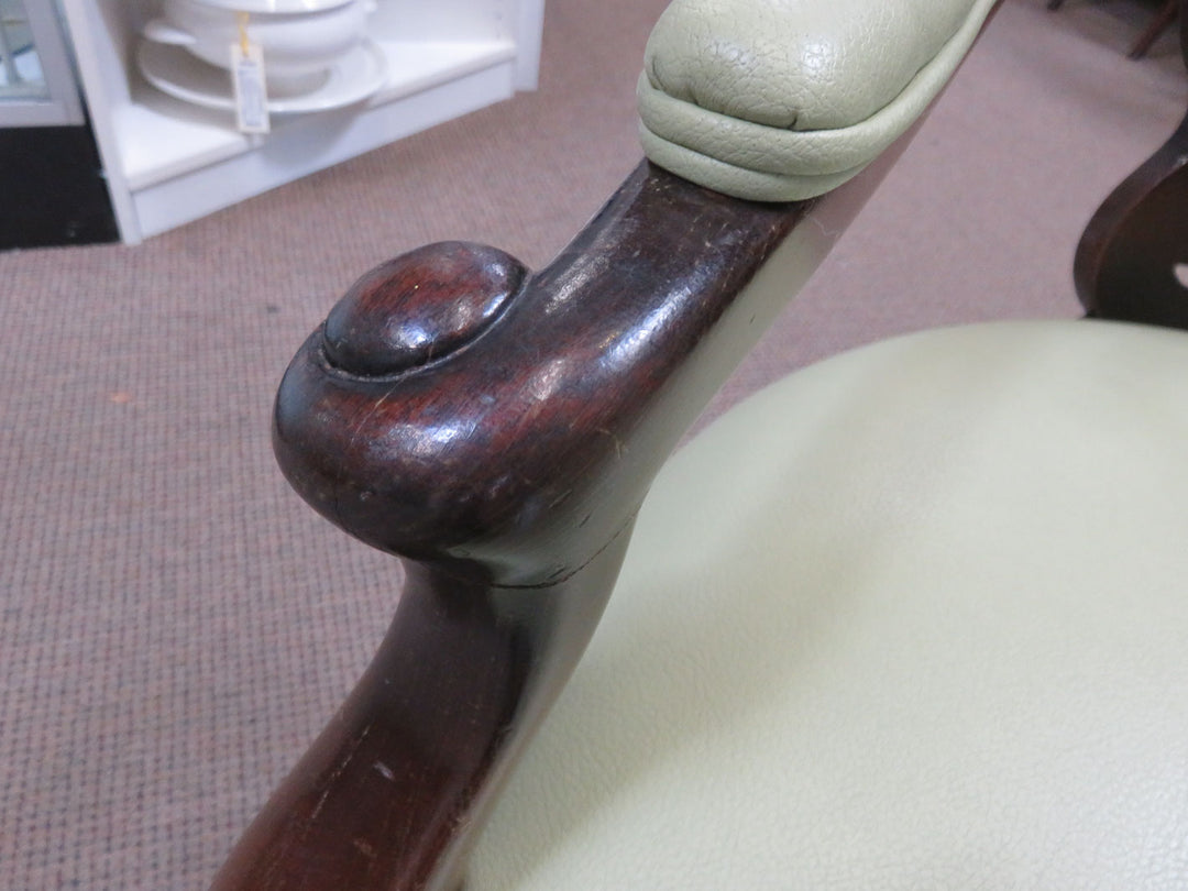 Scrolled Back Arm Chair