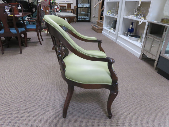 Scrolled Back Arm Chair