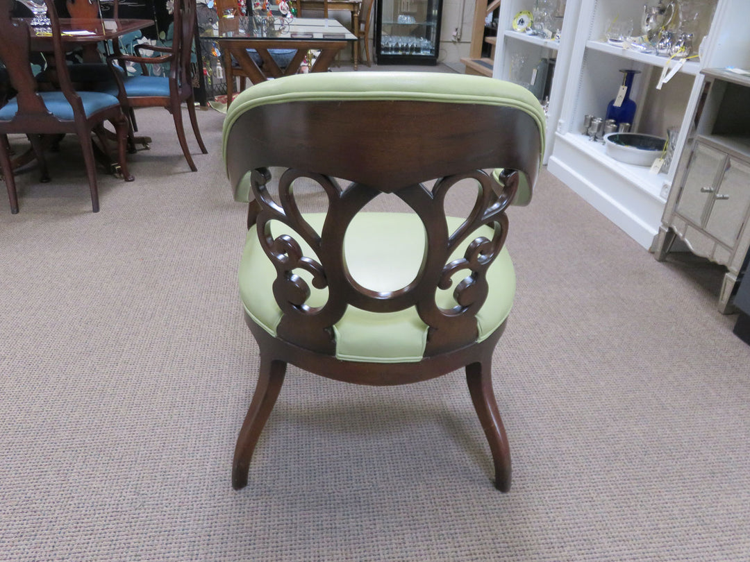 Scrolled Back Arm Chair