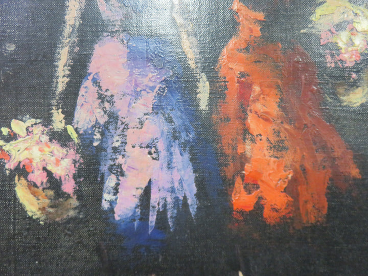 Original Oil of Two Girls