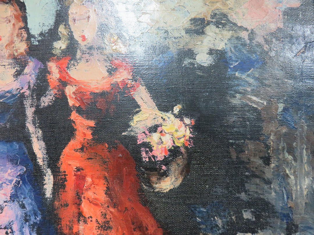 Original Oil of Two Girls