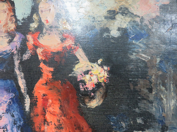 Original Oil of Two Girls