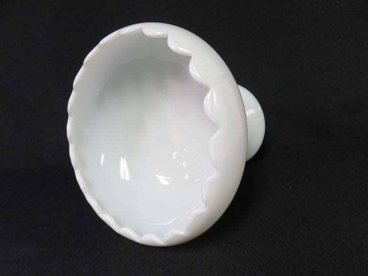 Milk Glass Pedestal Bowl