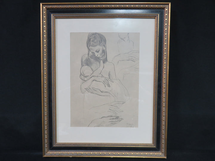 Picasso Pencil Drawing Print