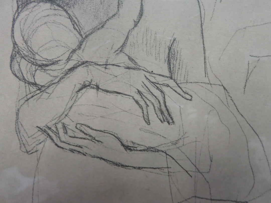 Picasso Pencil Drawing Print