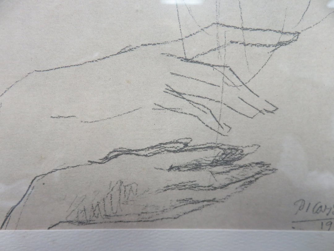 Picasso Pencil Drawing Print