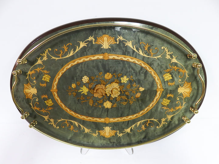 Decorative Wood Inlay Tray