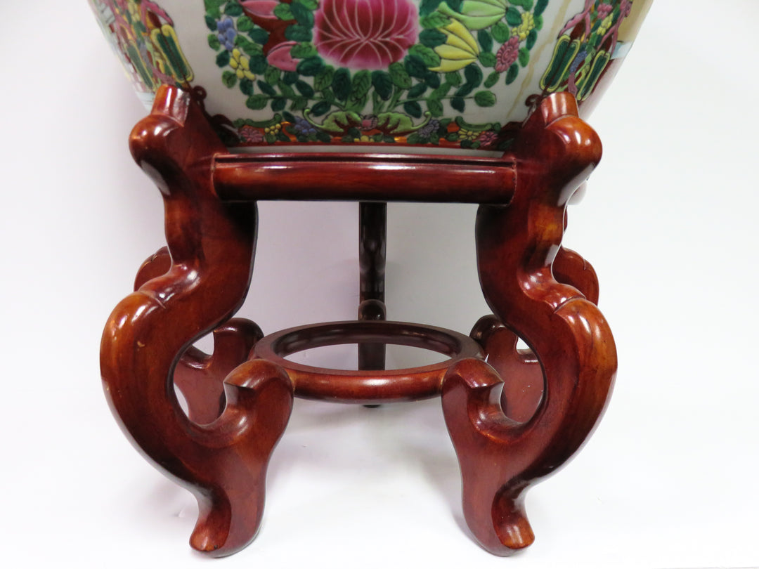 Koi Fish Bowl Planter with Stand
