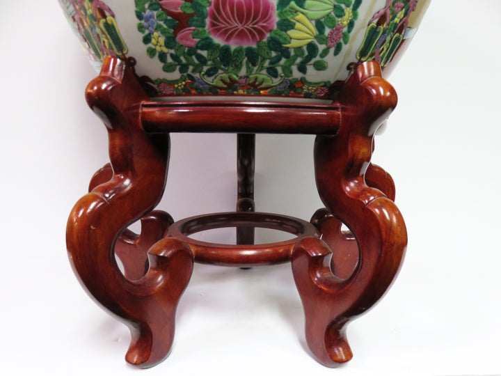 Koi Fish Bowl Planter with Stand