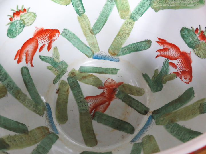 Koi Fish Bowl Planter with Stand