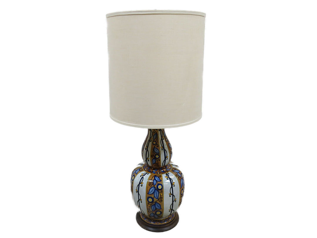Vintage Deruta Style Table Lamp