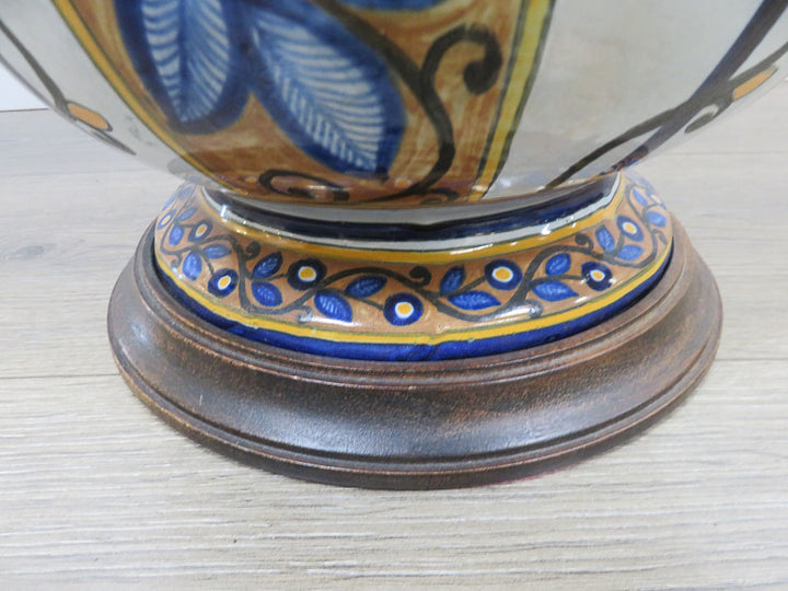 Vintage Deruta Style Table Lamp