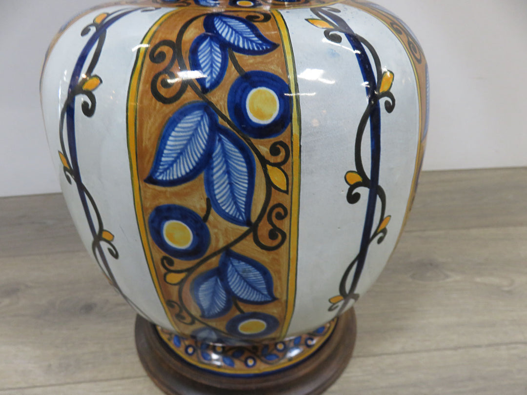 Vintage Deruta Style Table Lamp