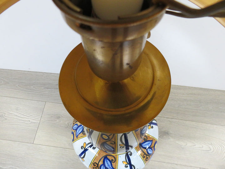 Vintage Deruta Style Table Lamp