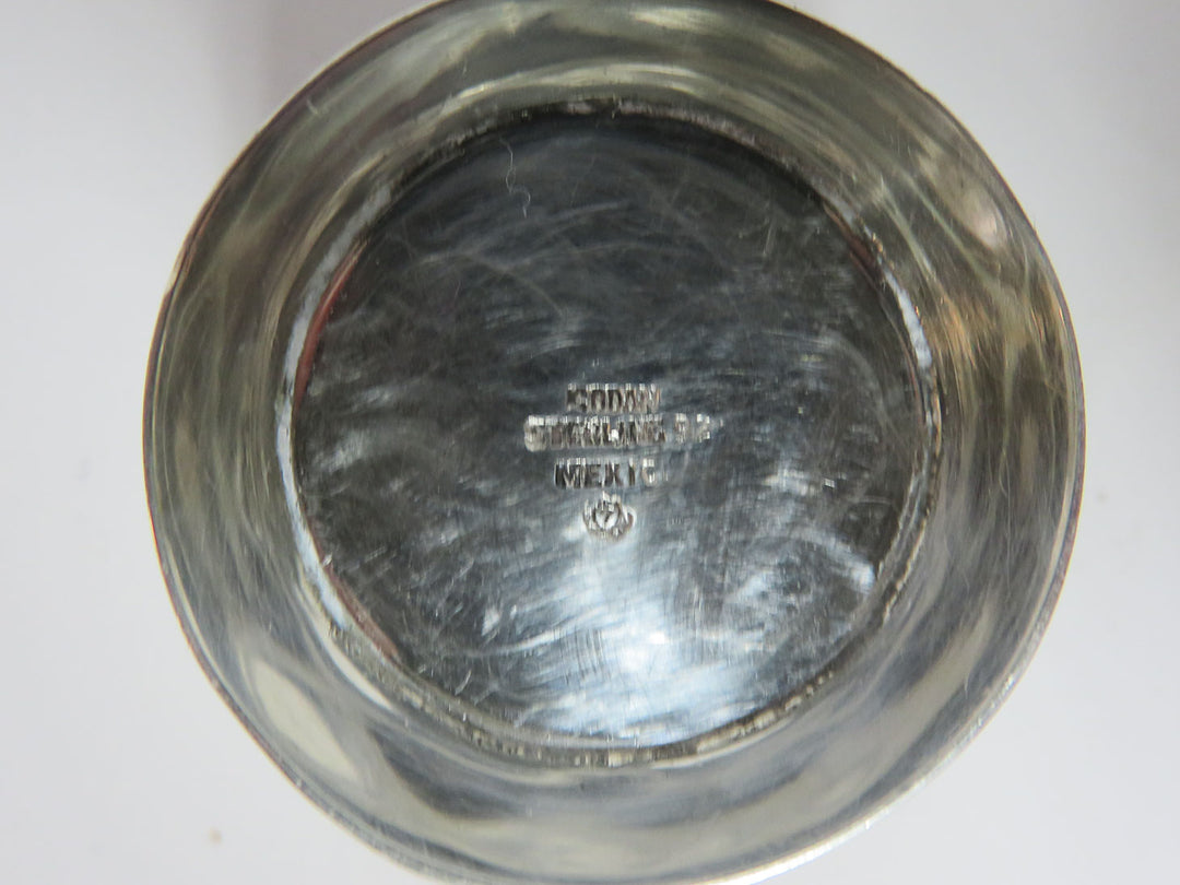 Sterling Salt Cellar & Tongs
