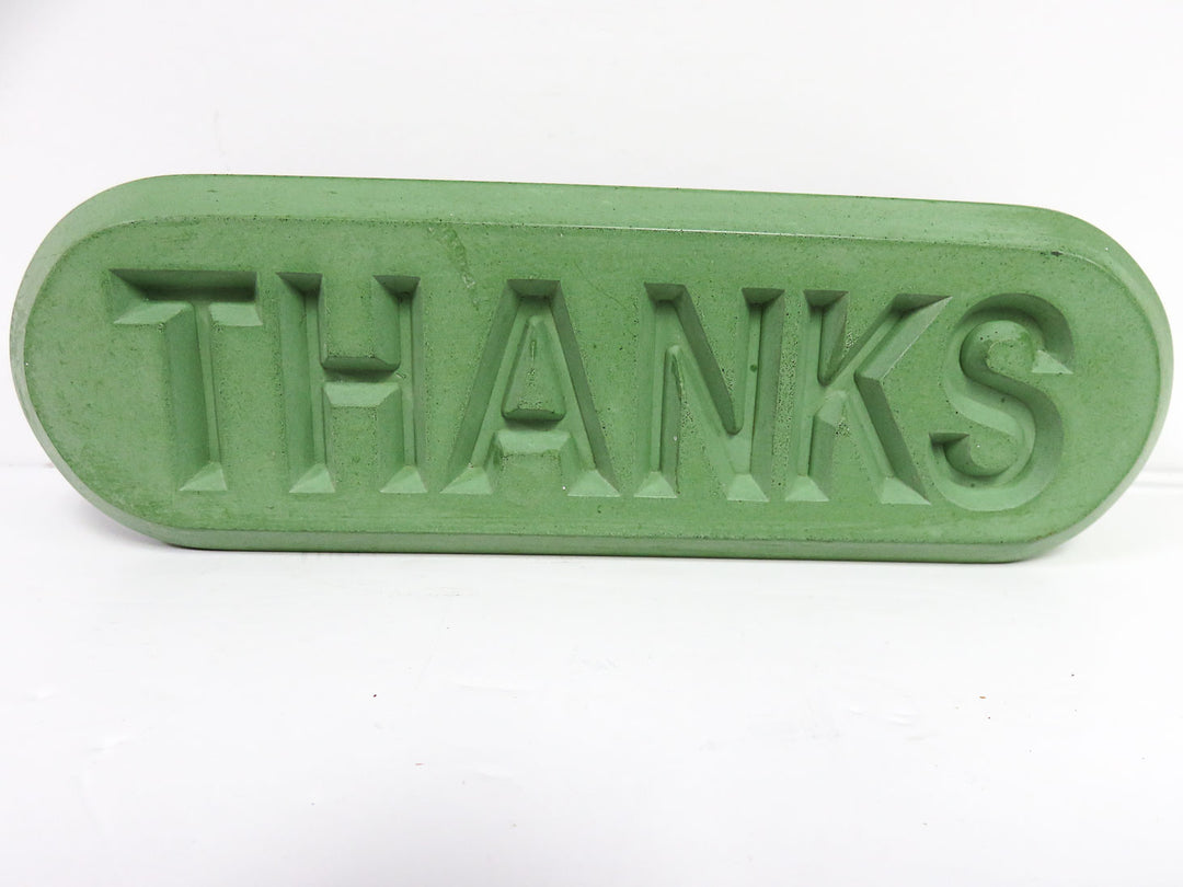 Allan McCollum "Thanks" Sculpture