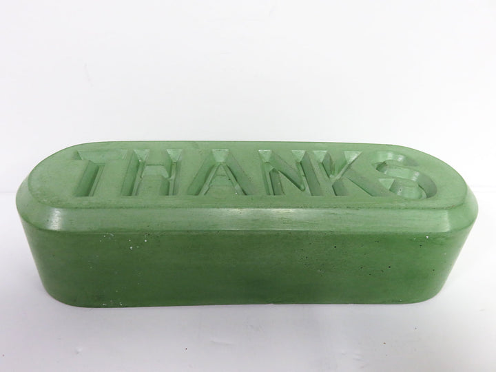Allan McCollum "Thanks" Sculpture