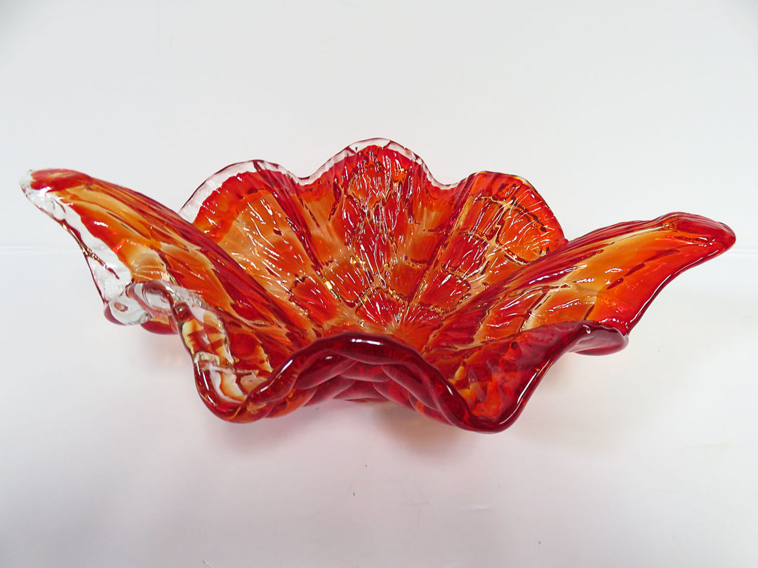 Optic Art Glass Bowl