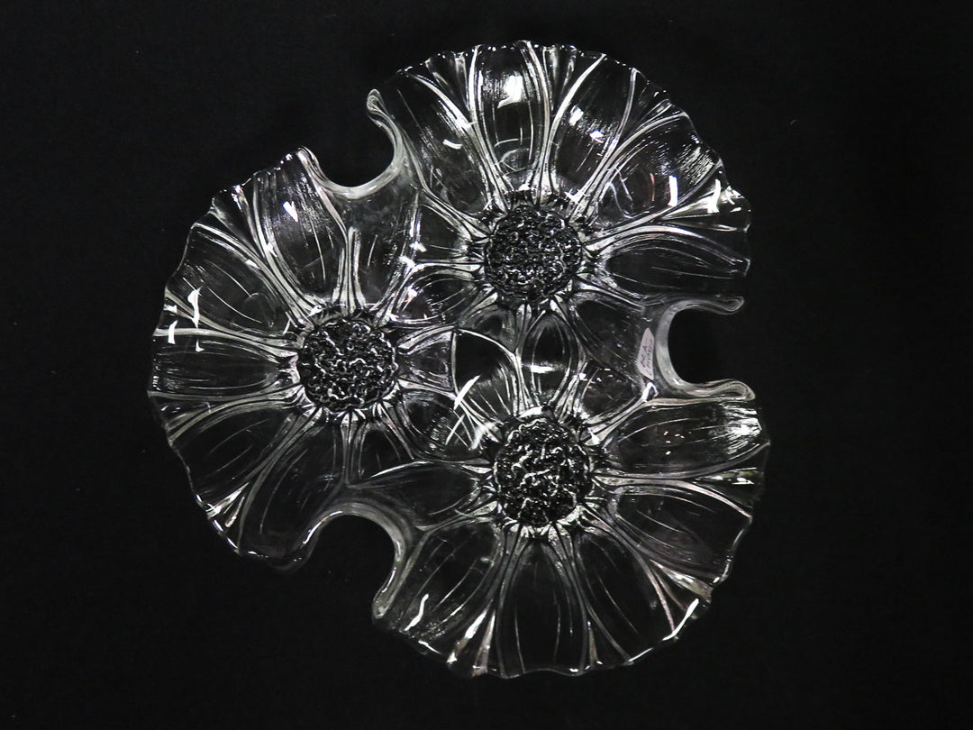 3 Section Sunflower Dish