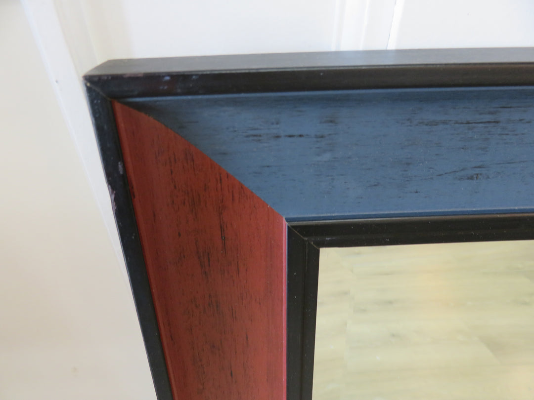 Multicolor Wood Framed Mirror