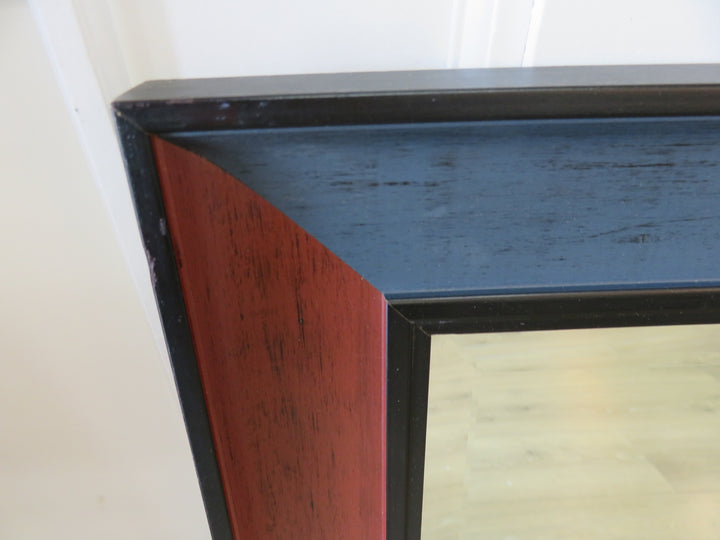 Multicolor Wood Framed Mirror