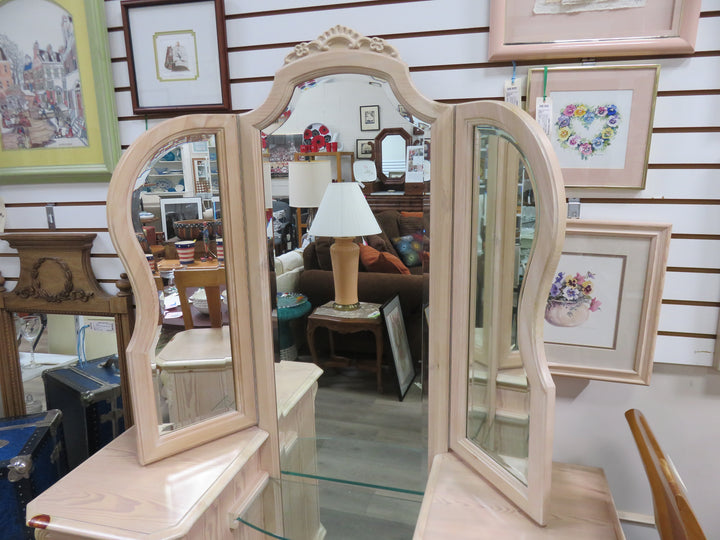 Whitewashed Pine Dressing Table