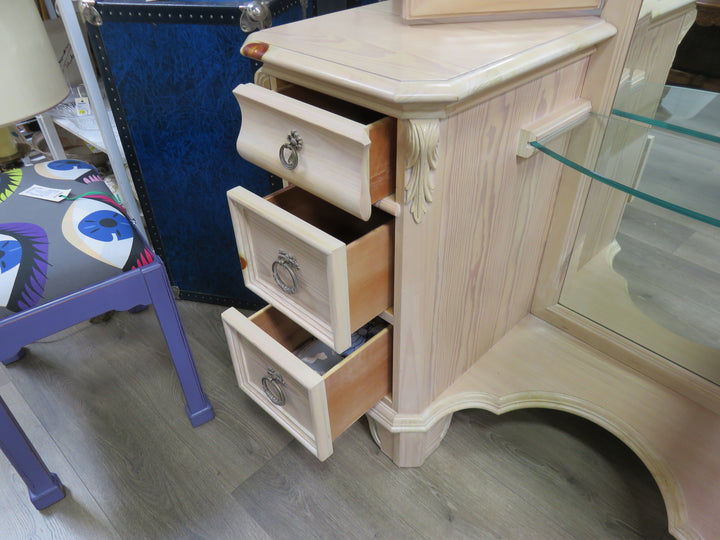 Whitewashed Pine Dressing Table