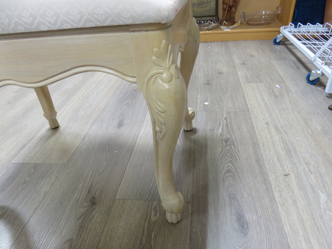 Light Wood Vanity Bench