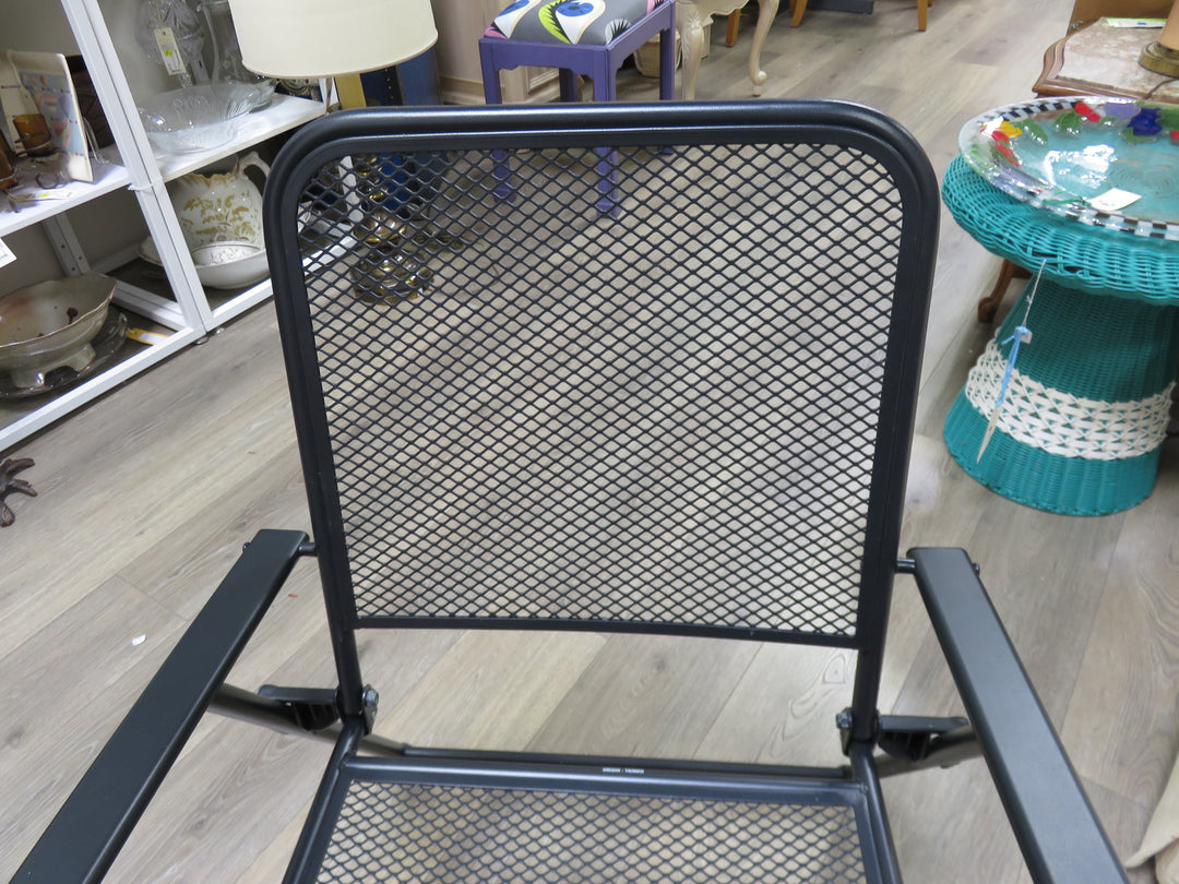 Black Metal Foldable Patio Set