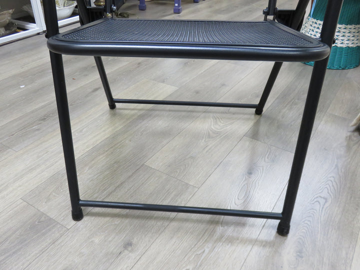 Black Metal Foldable Patio Set