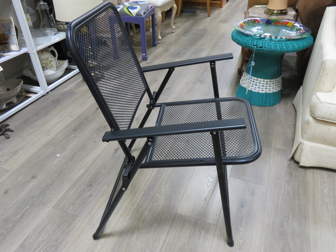Black Metal Foldable Patio Set