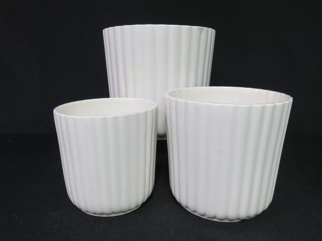 Set of White Planters