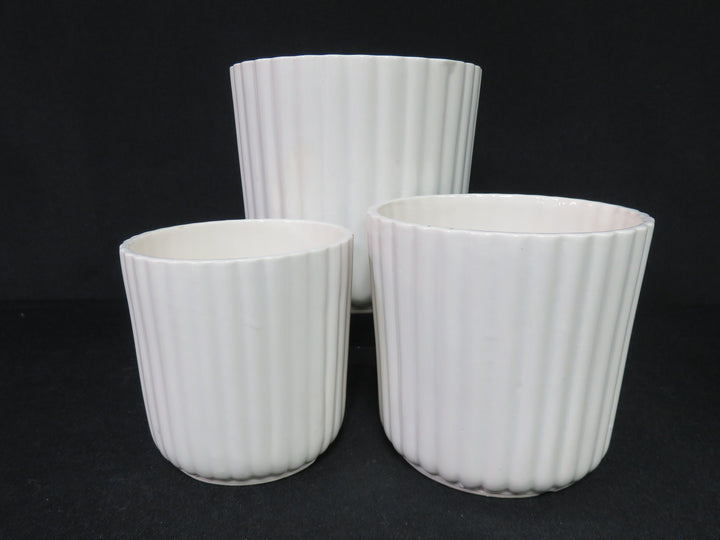 Set of White Planters