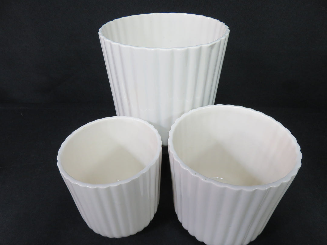 Set of White Planters