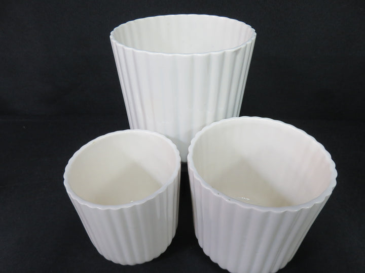 Set of White Planters