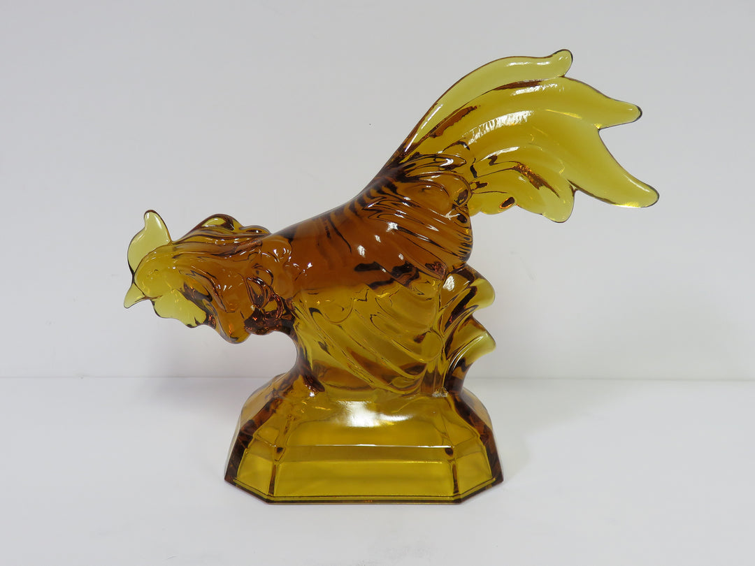 Amber Glass Rooster