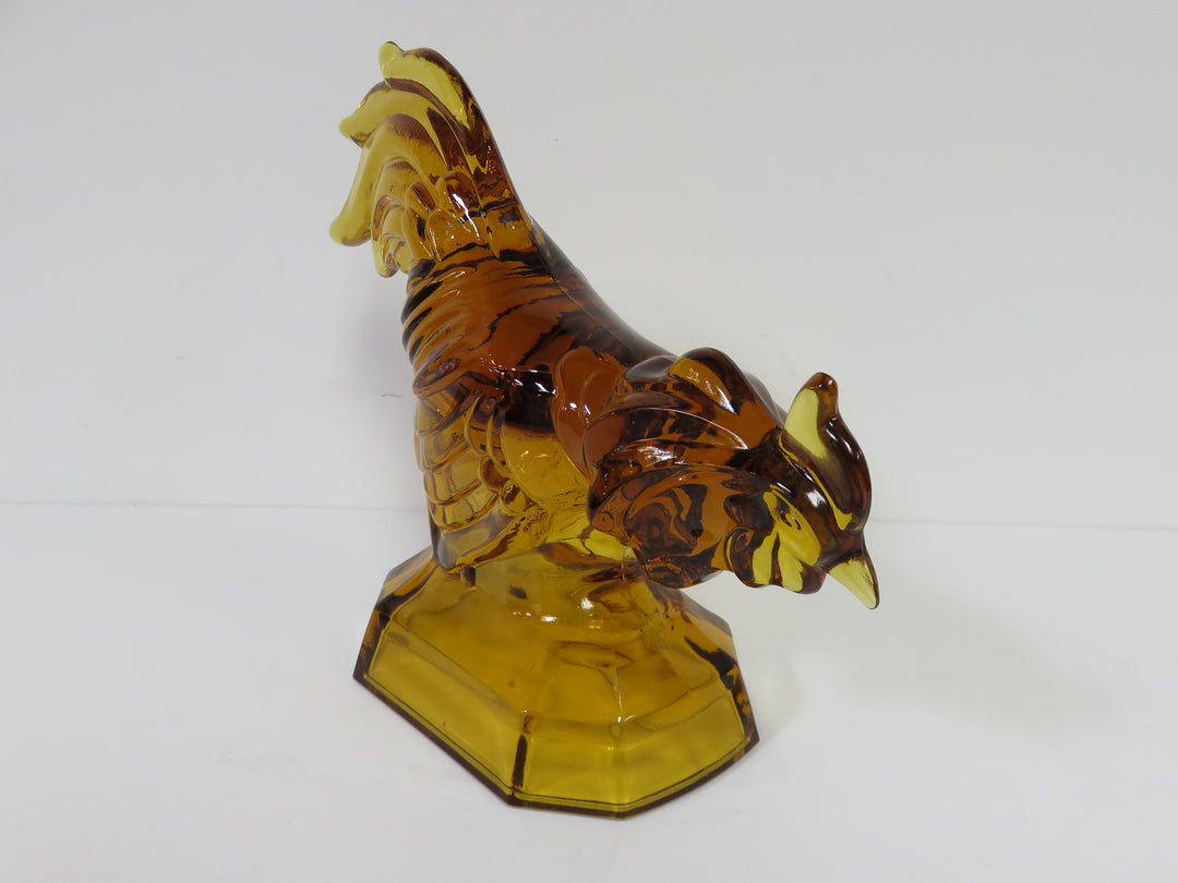 Amber Glass Rooster