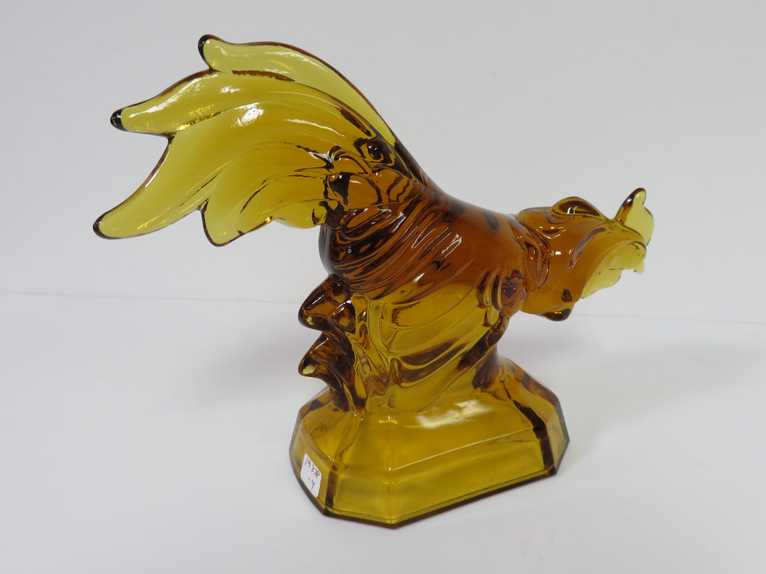Amber Glass Rooster