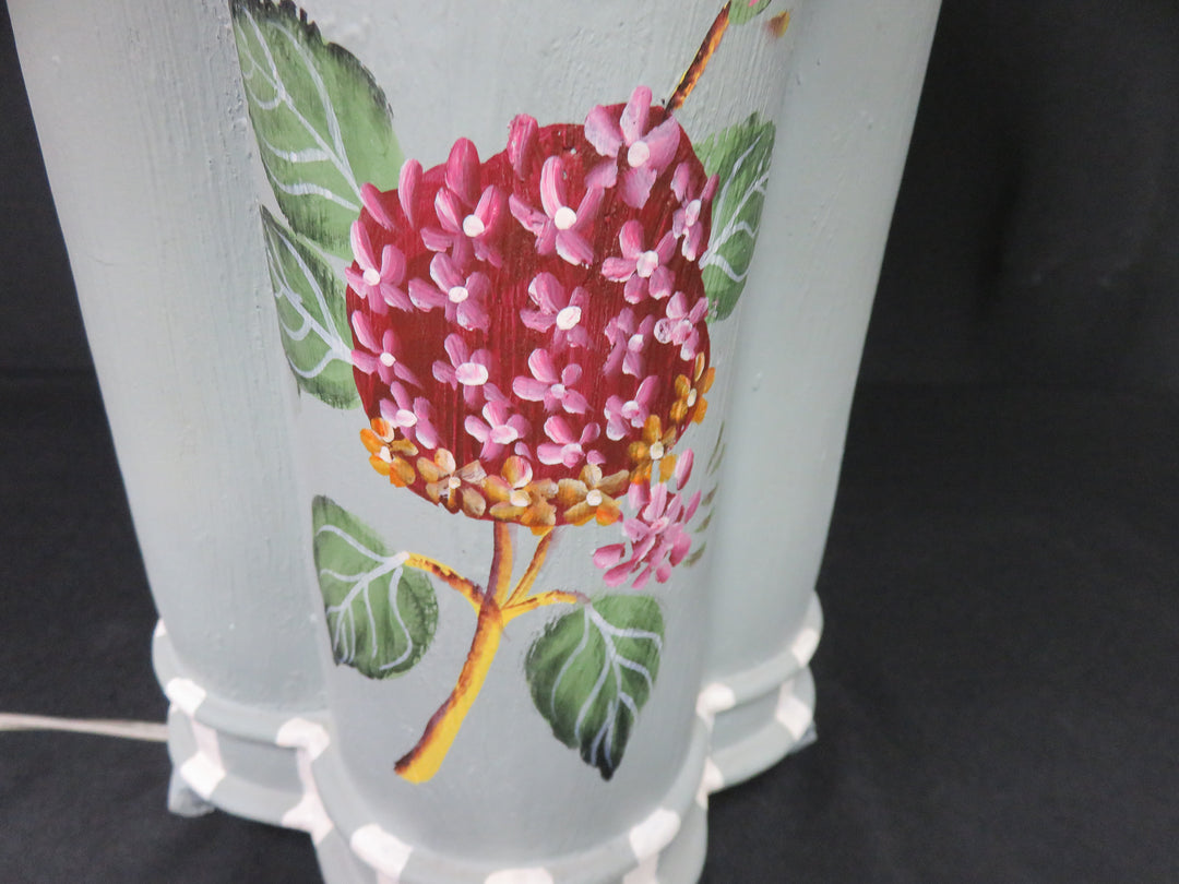 Hand-Painted Hydrangea Table Lamp