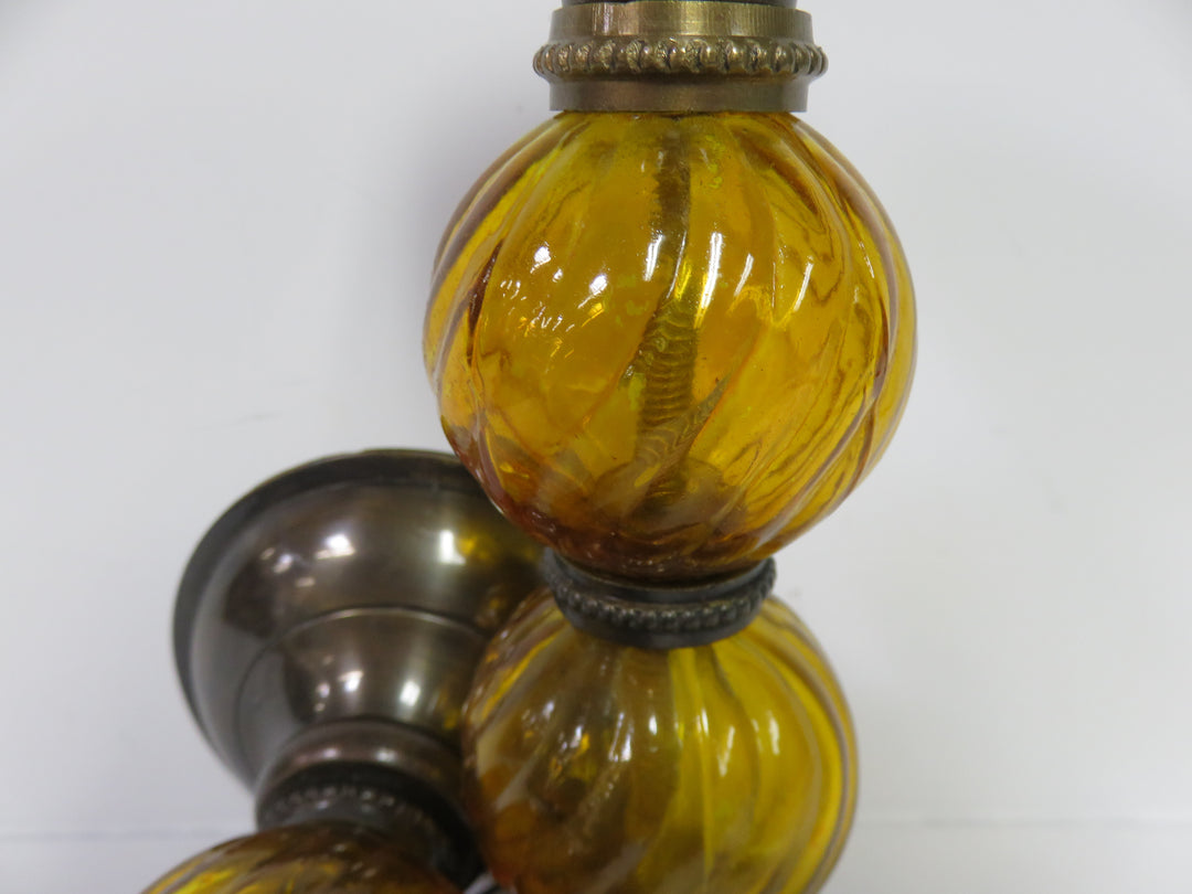 Amber Candleholders