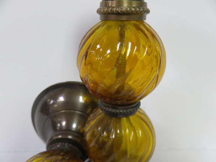 Amber Candleholders