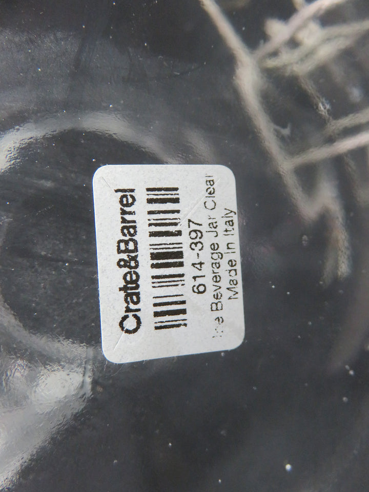 Crate & Barrel Iced Beverage Jar