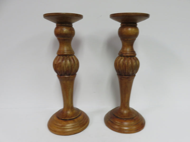 Wood Candleholders