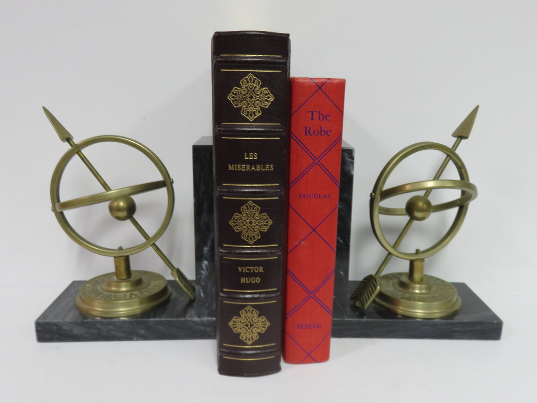 Brass Armillary Bookends