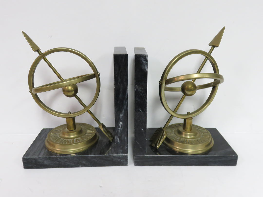 Brass Armillary Bookends