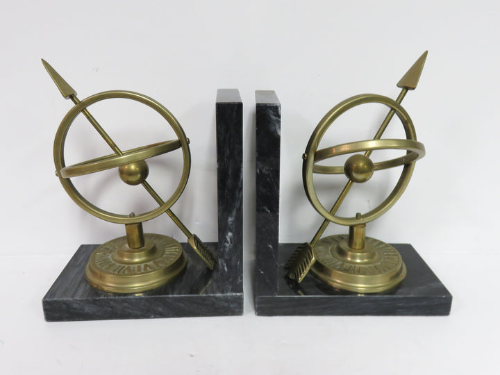 Brass Armillary Bookends