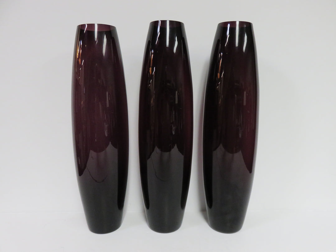Tall Amethyst Vases