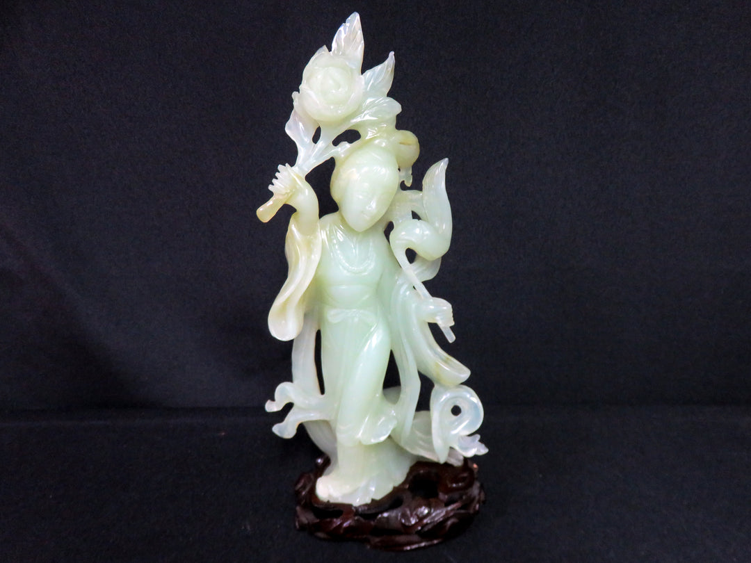 Jade Figurine on Stand