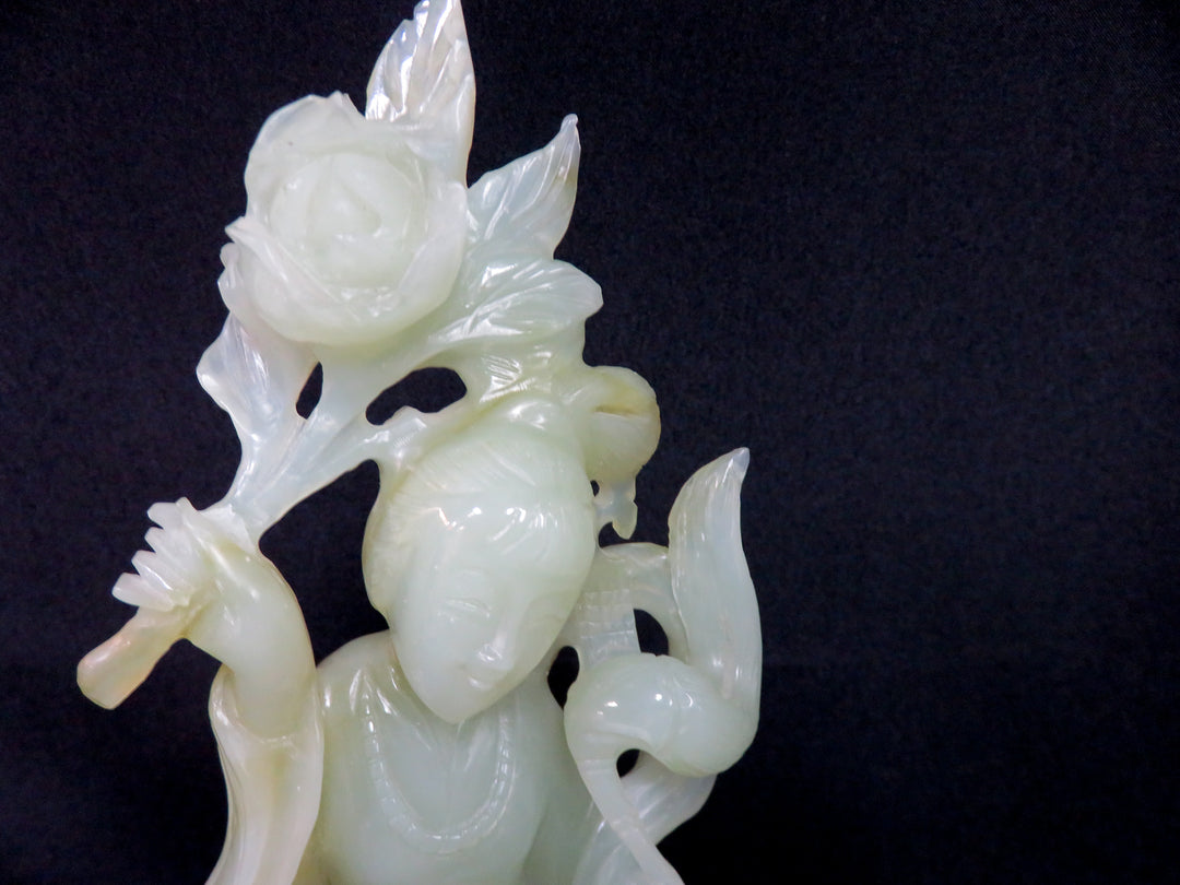 Jade Figurine on Stand