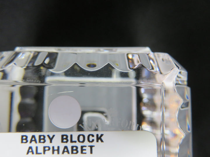 Waterford Baby Block
